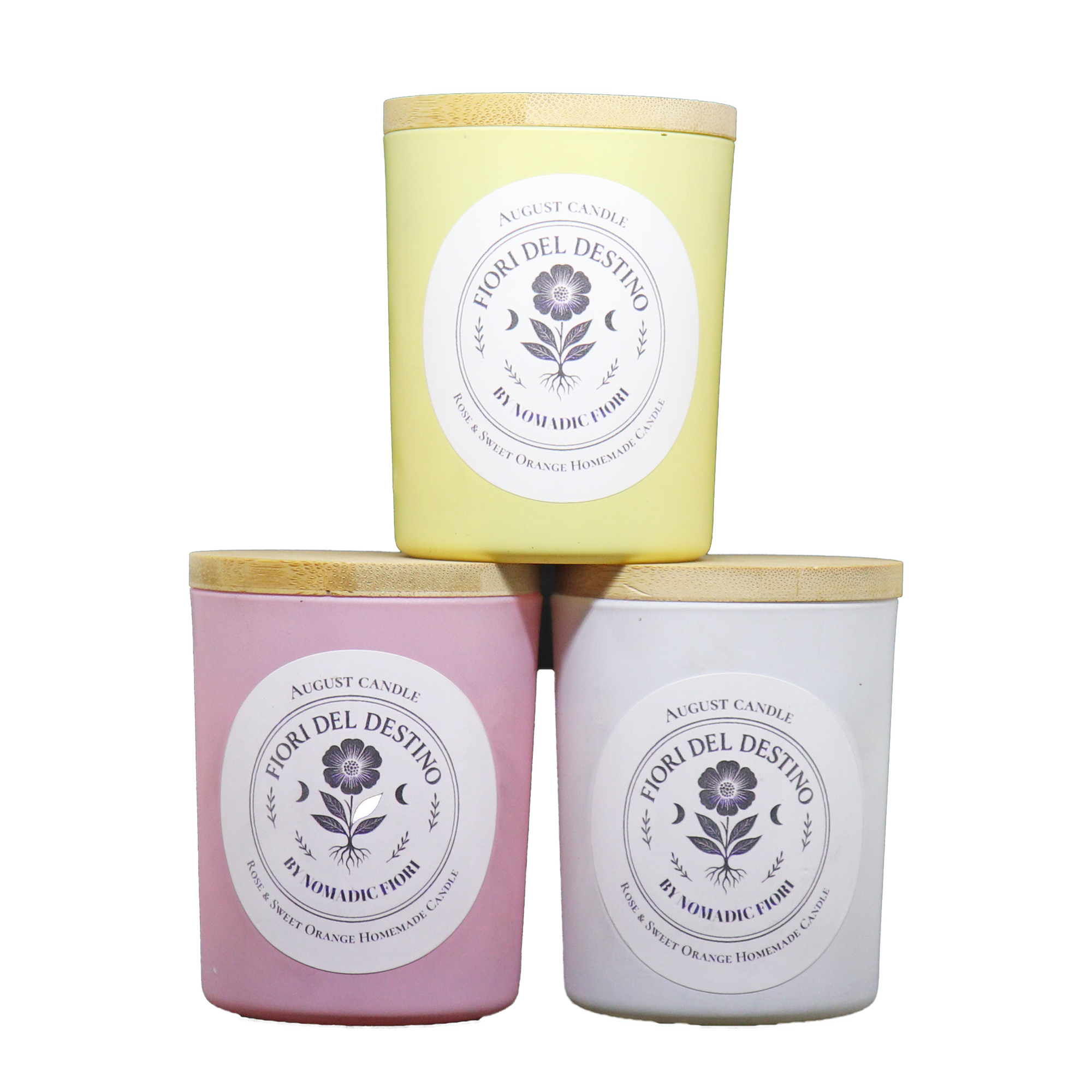 August Candle - Rose and Sweet Orange
