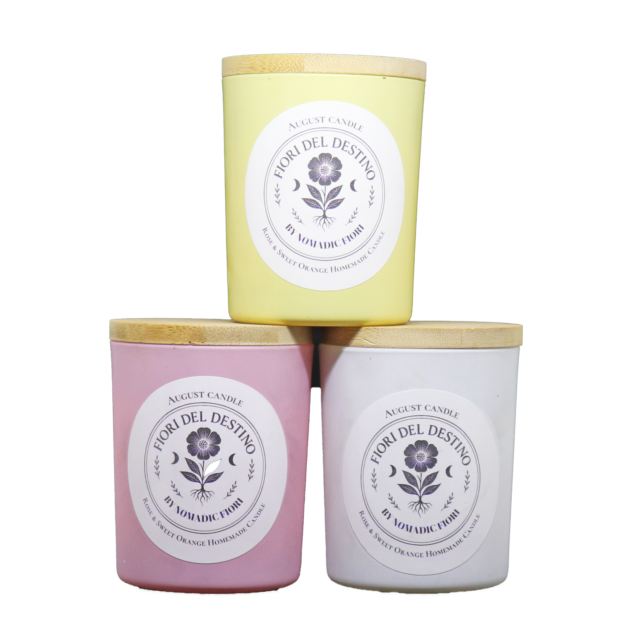 August Candle - Rose and Sweet Orange