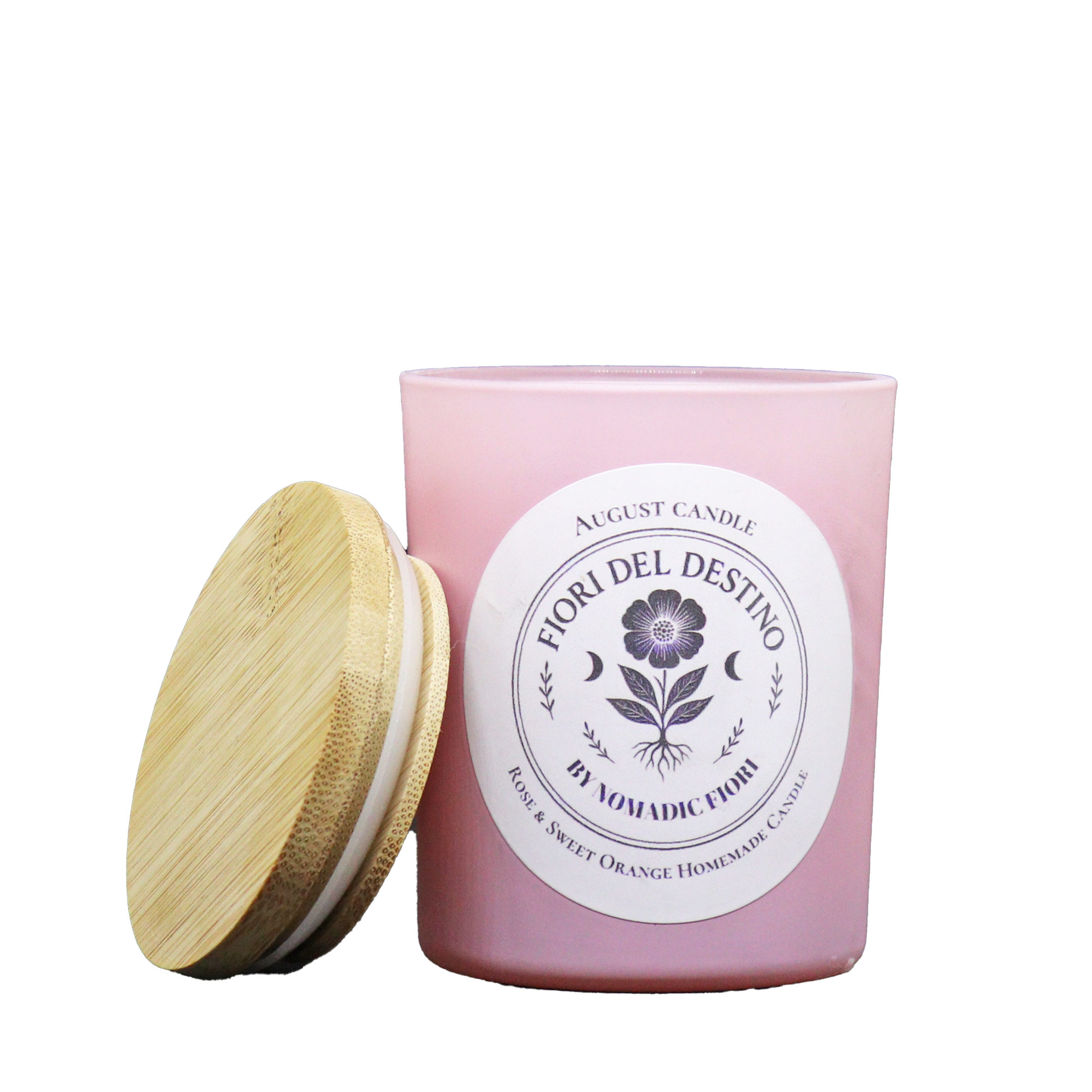 August Candle - Rose and Sweet Orange