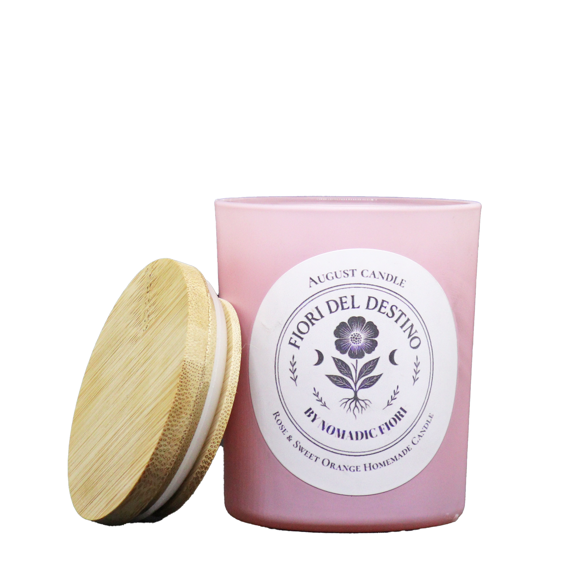 August Candle - Rose and Sweet Orange
