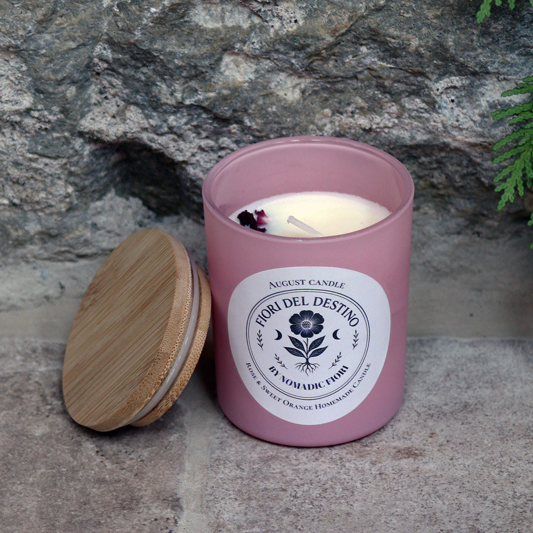 August Candle - Rose and Sweet Orange